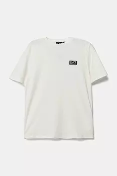 Детская футболка Ea7 Emporio Armani, бежевый