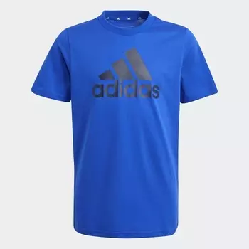 Детская футболка Essentials с большим логотипом Adidas, черный