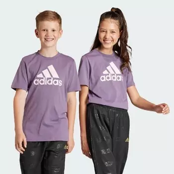 Детская футболка Essentials с большим логотипом Adidas, фиолетовый