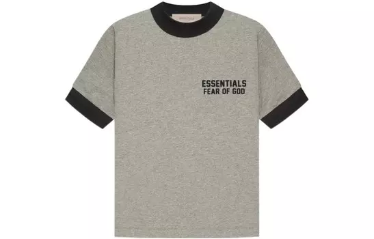 Детская футболка Fear Of God Essentials, цвет Dark Oatmeal