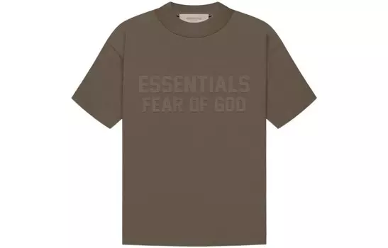 Детская футболка Fear Of God Essentials, цвет Wood