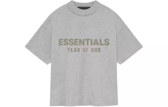 Детская футболка Fear Of God Essentials, светло-серый