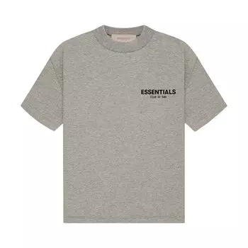 Детская футболка Fear of God Essentials Тёмная овсянка