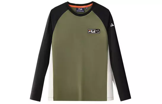 Детская футболка ФИЛА FILA, цвет Army Green