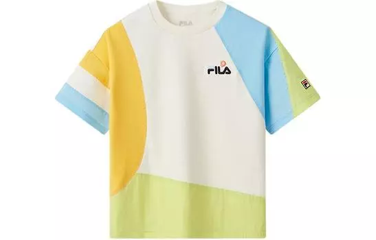 Детская футболка ФИЛА FILA, цвет Cheese white