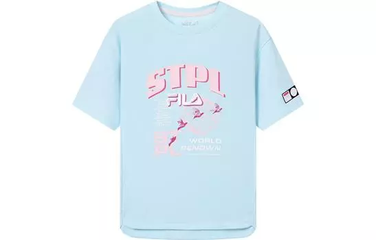 Детская футболка ФИЛА FILA, цвет Clear blue