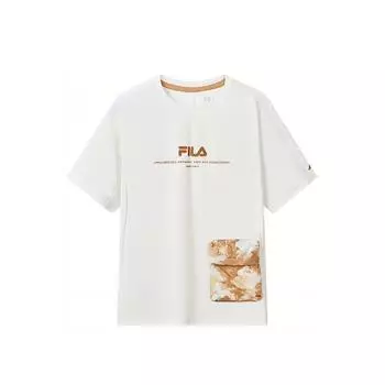 Детская футболка ФИЛА FILA, цвет Cloud White/Bliss Pink/Green