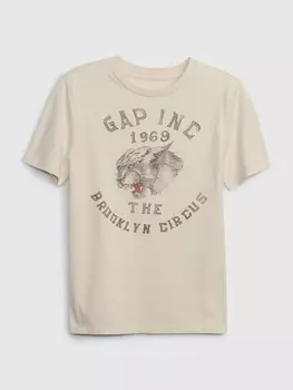 Детская футболка Gap, бежевый