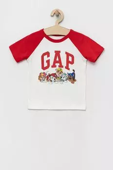 Детская футболка GAP x Paw Patrol, красный