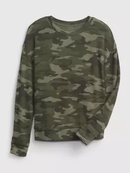 Детская футболка Gap, зеленый