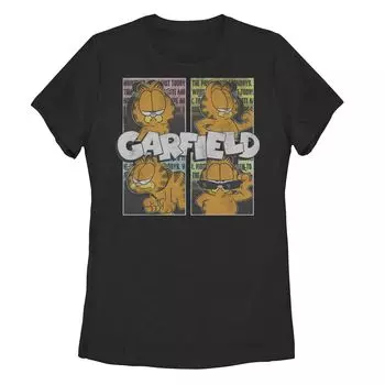 Детская футболка Garfield Four Square с винтажным графическим логотипом Licensed Character