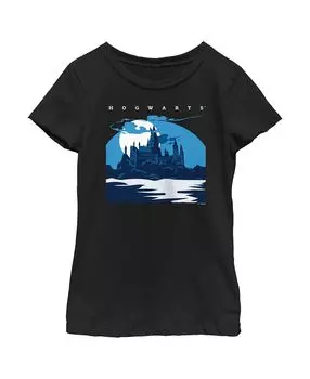 Детская футболка «Гарри Поттер Хогвартс ночью» для девочек Warner Bros.,