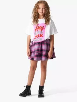 Детская футболка Gigi Hey Girl Angel & Rocket, белая