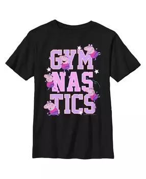 Детская футболка «Гимнастика со свинкой Пеппой» для мальчика Hasbro