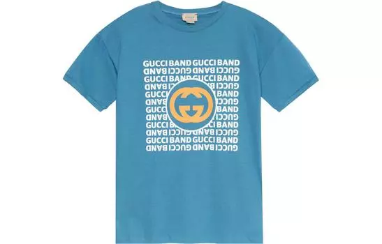 Детская футболка Gucci, голубой