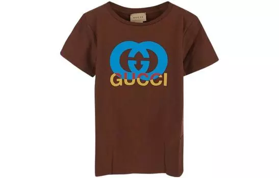 Футболка детская Gucci, коричневый