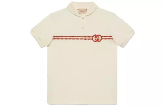 Детская футболка Gucci, кремовый