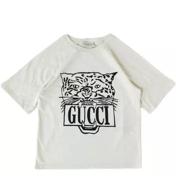 Детская футболка Gucci, кремовый
