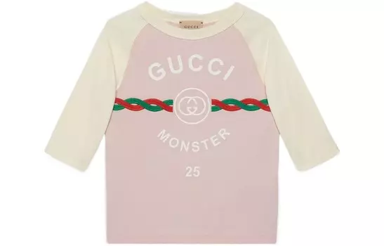 Детская футболка Gucci, розовый