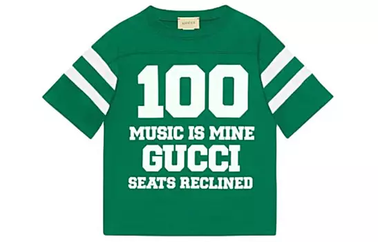 Детская футболка Gucci, зеленый