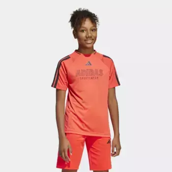 Детская футболка House of Tiro Adidas, красный