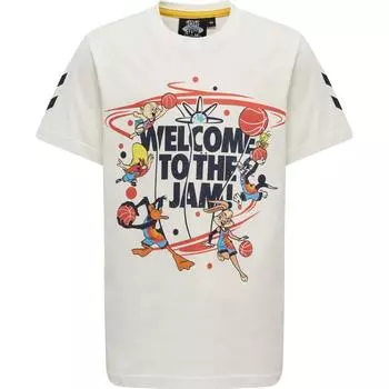 Детская футболка Hummel Hmlspace Jam Tres, белый/яичная скорлупа/яичная скорлупа