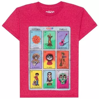 Детская футболка Hybrid Hispanic Heritage Month CoCo Loteria, цвет Red Heather