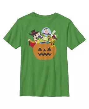 Детская футболка История игрушек на Хэллоуин для мальчика Disney Pixar, зеленый