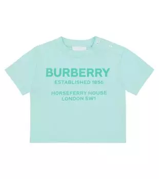 Детская футболка из джерси horseferry Burberry Kids, синий