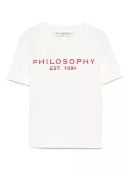 Детская футболка из джерси с логотипом Philosophy Di Lorenzo Serafini Philosophy Di Lorenzo Serafini Kids, белый