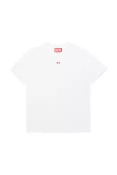 Детская футболка из хлопка TDIEGORD T-SHIRT Diesel, белый