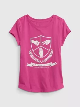 Детская футболка из натурального хлопка. Gap, розовый