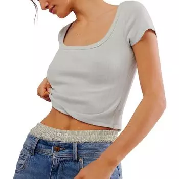 Детская футболка из пике Free People, голубой