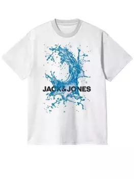 Детская футболка Jack & Jones "JCOSPLASH OCEAN TEE SS CREW NECK FST JNR" Jack & Jones Junior, белый