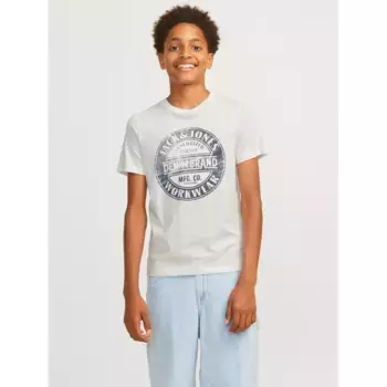 Детская футболка Jack & Jones «JJJEANS TEE SS O-NECK JNR» Jack & Jones Junior, цвет cloud dancer
