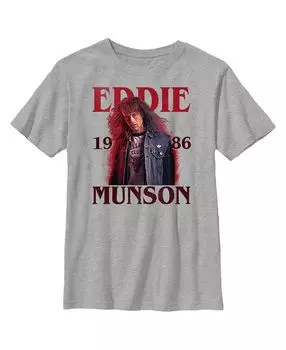 Детская футболка Эдди Мансона «Очень странные дела» для мальчиков, 1986 год Netflix