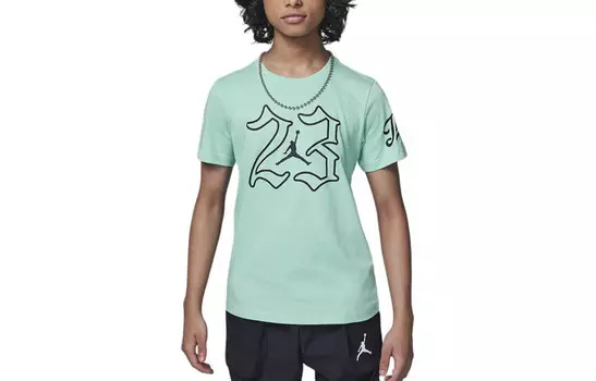 Детская футболка Jordan, зеленый
