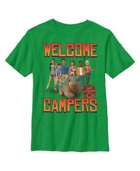 Детская футболка Jurassic World: Camp Cretaceous Welcome Campers для мальчиков Netflix