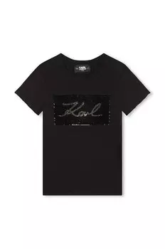 Детская футболка Karl Lagerfeld, черный