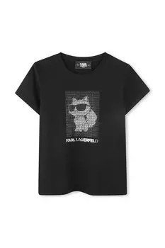 Детская футболка Karl Lagerfeld, черный