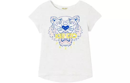 Детская футболка Kenzo, светло-серый