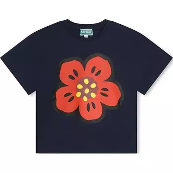 Детская футболка Kenzo, темно-синий