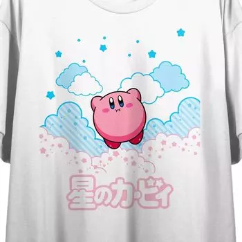 Детская футболка Kirby In The Clouds с короткими рукавами и рисунком Licensed Character