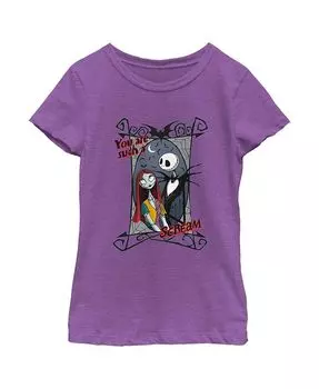 Детская футболка Кошмар перед Рождеством для девочек Ты такой крик Disney, фиолетовый