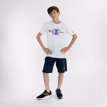 Детская футболка Legacy с большим логотипом c Champion, белый