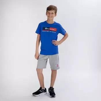 Детская футболка Legacy с большим логотипом Champion, синий