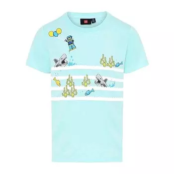 Детская футболка Lego Wear, цвет light blue/white/yellow