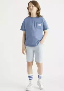 Детская футболка Levi's "ФУТБОЛКА С КАРМАНОМ LVB С ИЗОГНУТЫМ НОМОМ", для МАЛЬЧИКОВ Levi'S Kids, цвет Coronet Blue