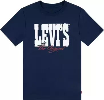 Детская футболка Levi's "LVB YEE-HAW TEE", в стиле вестерн Levi'S Kids, цвет Dress Blues