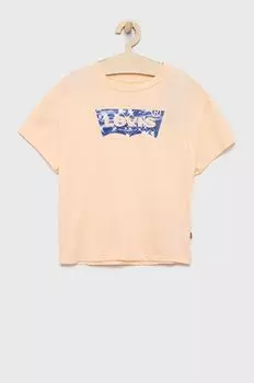 Детская футболка Levi's, розовый
